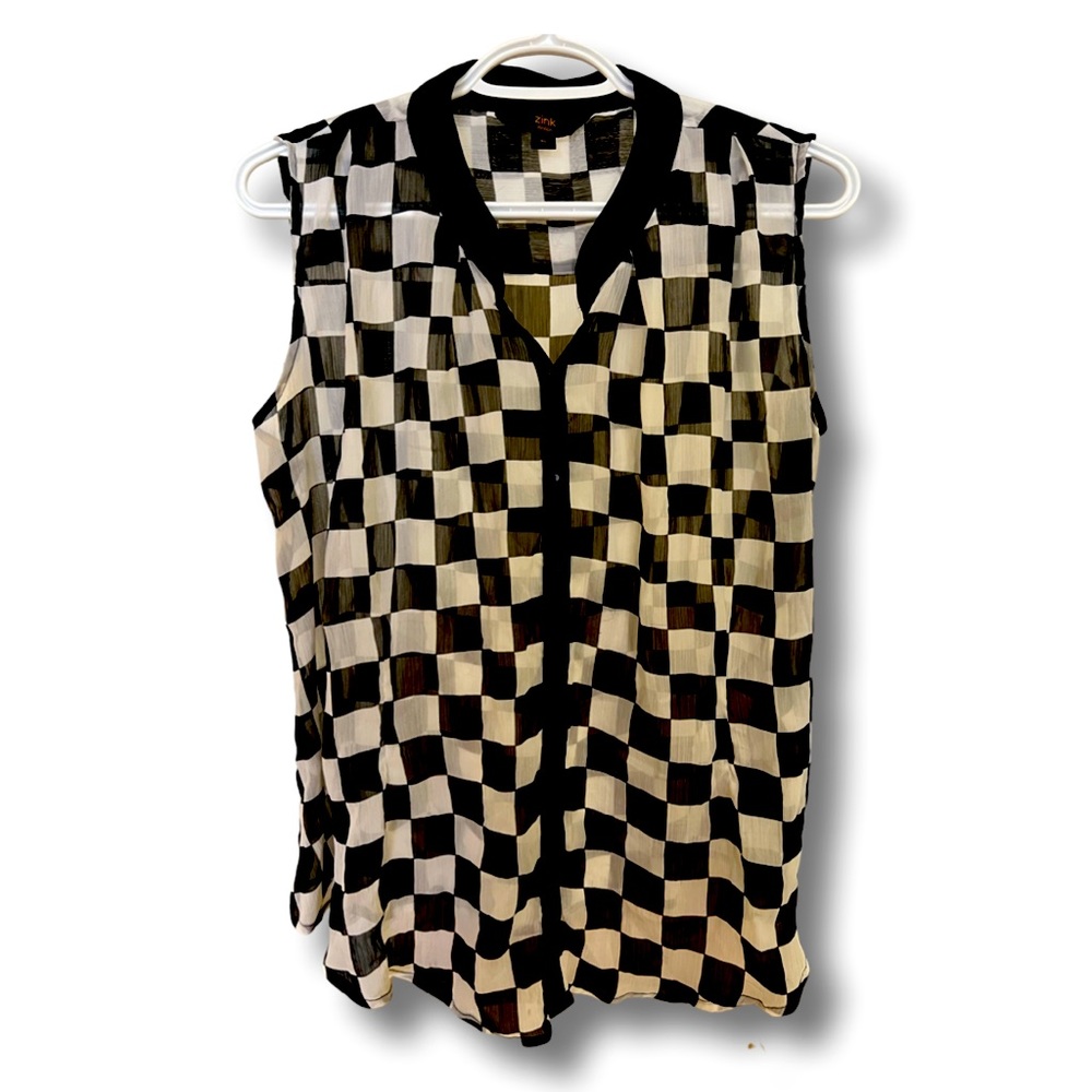 Sheer buttoned shirt/Top